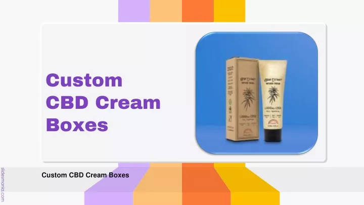 custom cbd cream boxes