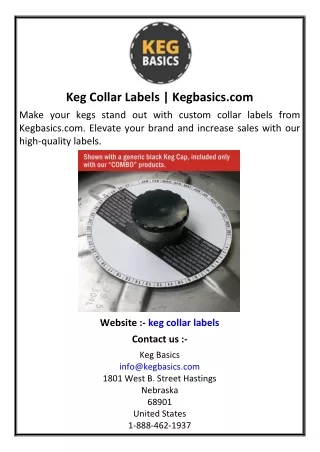 Keg Collar Labels | Kegbasics.com