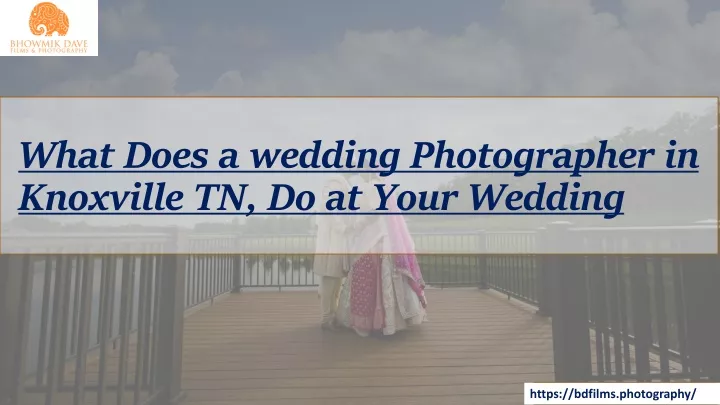 what does a wedding photographer in knoxville