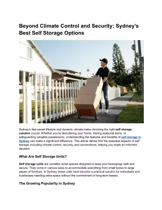 beyond climate control and security sydney s best