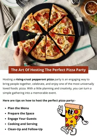 The Art Of Hosting The Perfect Pizza Party