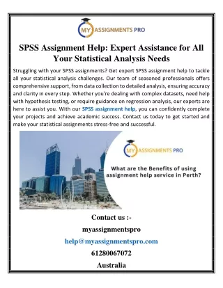 SPSS Assignment Help Expert Assistance for All Your Statistical Analysis Needs