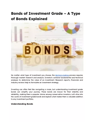 bonds of investment grade a type of bonds
