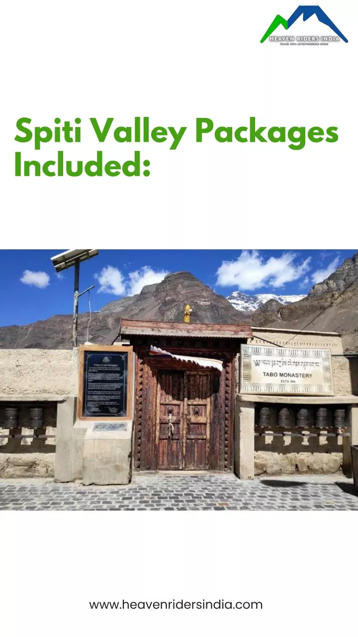 spiti valley packages included