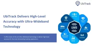 UbiTrack Delivers High-Level Accuracy with Ultra-Wideband Technology