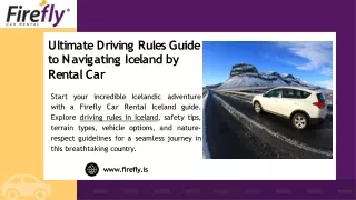 Essential Driving Rules in Iceland for a Safe Journey