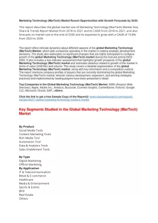 marketing technology martech market recent