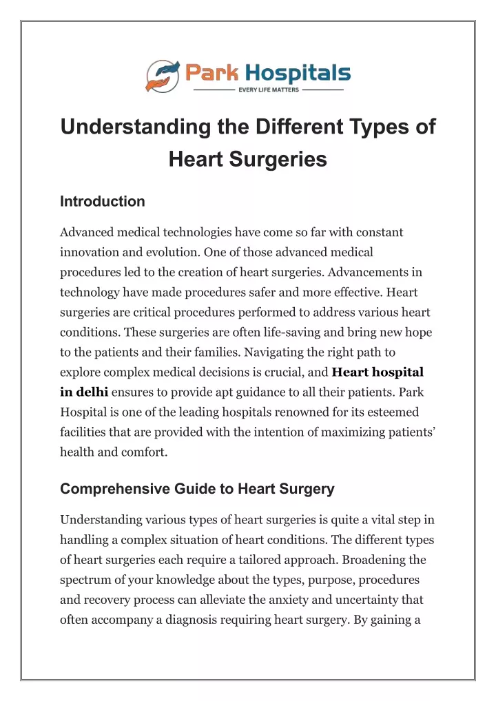 understanding the different types of heart