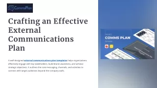 crafting an effective external communications plan