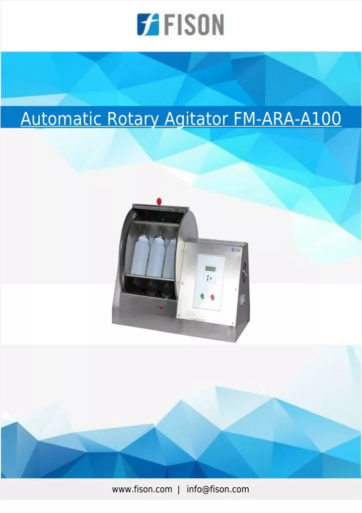 automatic rotary agitator fm ara a10 0