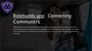 Revolutionizing Urban Commuting with RideBuddy
