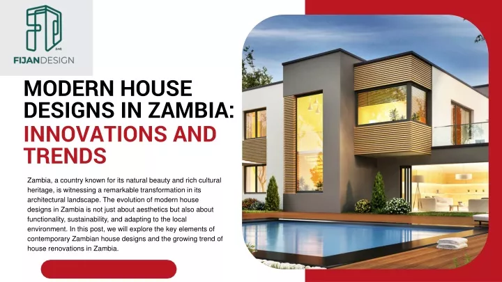 modern house designs in zambia