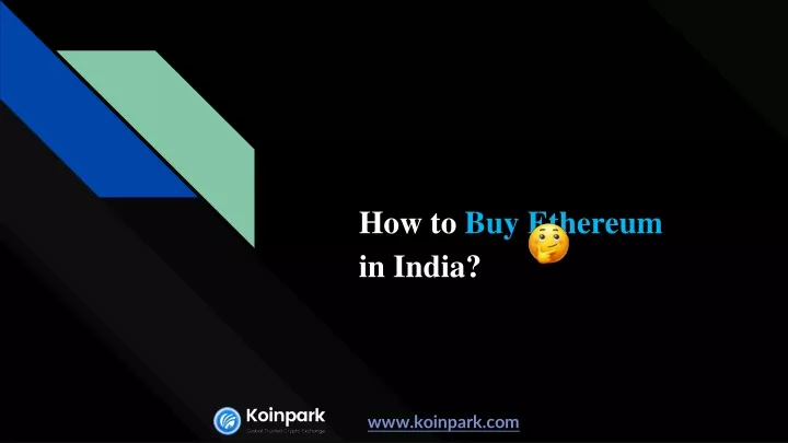 how to buy ethereum in india