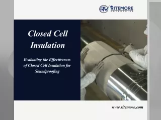 Closed Cell Insulation