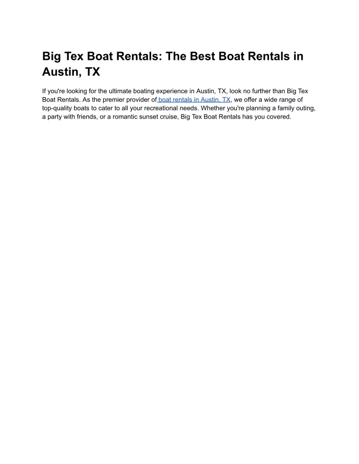 big tex boat rentals the best boat rentals