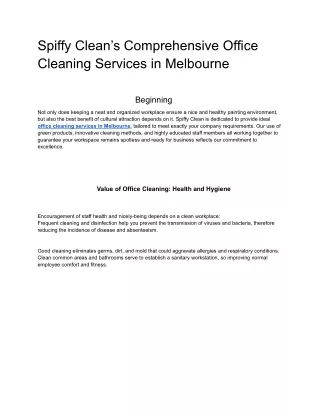 office cleaning pdf