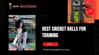 Best Cricket Balls for Training