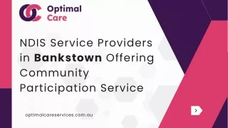 NDIS Service Providers in Bankstown Offering Community Participation Service