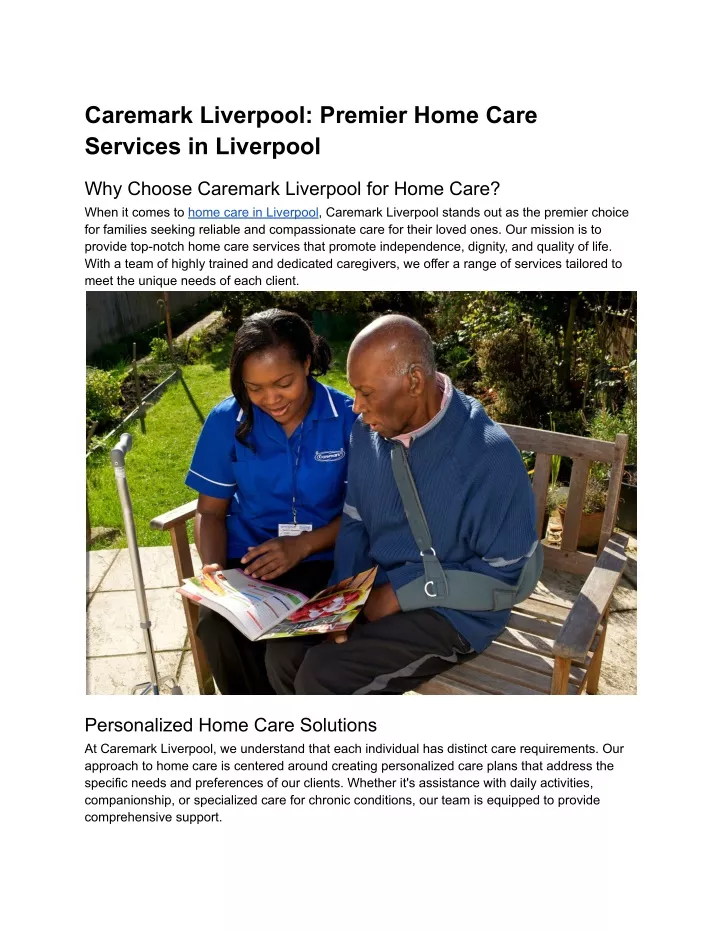 caremark liverpool premier home care services