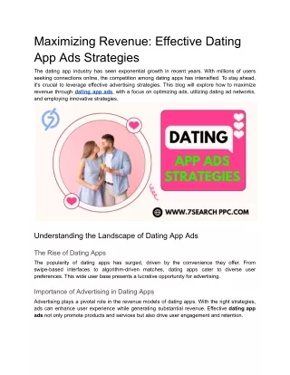 Maximizing Revenue_ Effective Dating App Ads Strategies