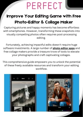 Transform Your Images with Our Powerful Photo Editor App