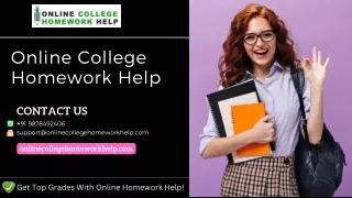 online college homework help