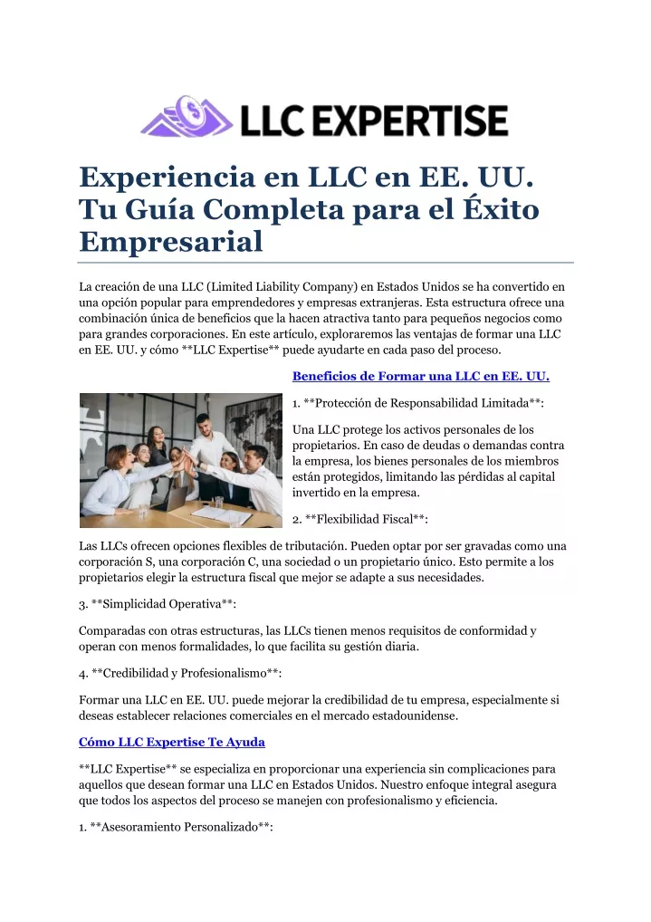 experiencia en llc en ee uu tu gu a completa para