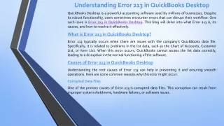 understanding error 213 in quickbooks desktop