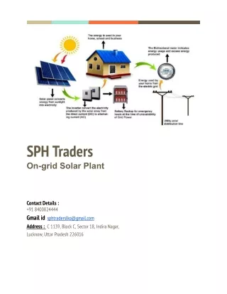 sph traders on grid solar plant