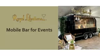 Mobile Mixology: The Ultimate Bar Experience