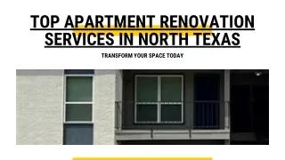 Top Apartment Renovation Services in North Texas Transform Your Space Today