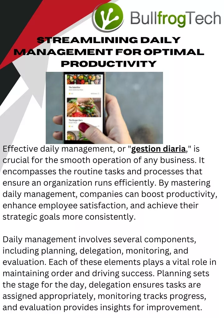 streamlining daily management for optimal