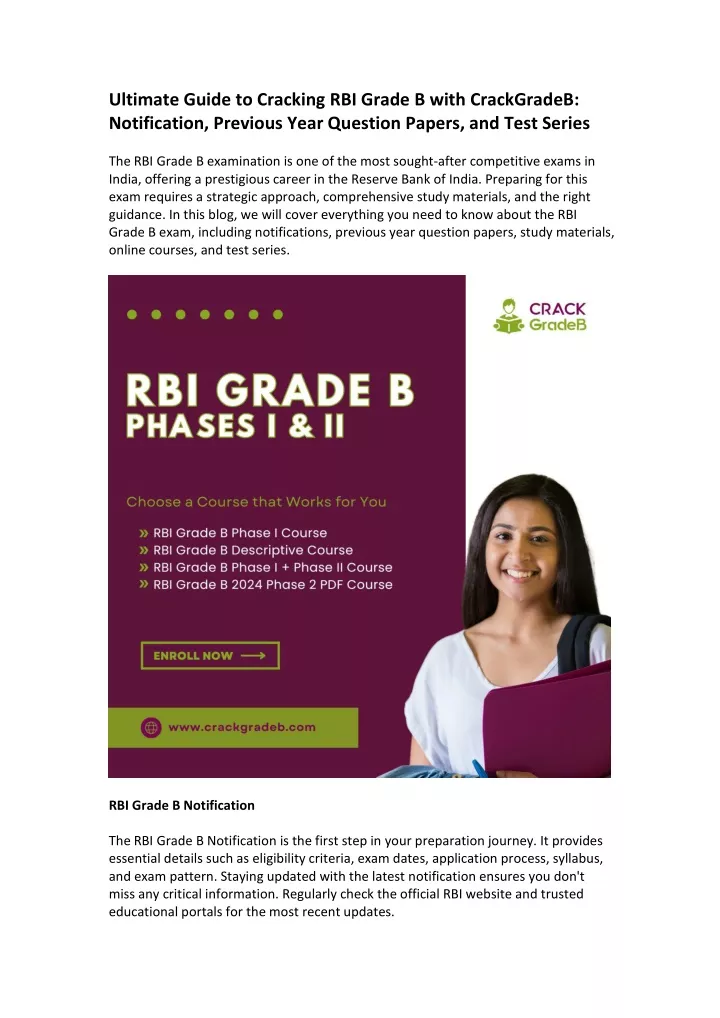 ultimate guide to cracking rbi grade b with