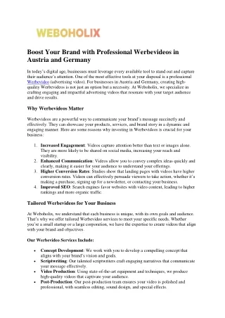boost your brand with professional werbevideos