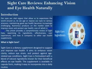 Sight Care Supplement 01