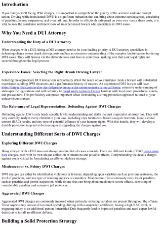 Preventing Dui Charges: Tips from an Experienced Attorney