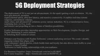 5g deployment strategies