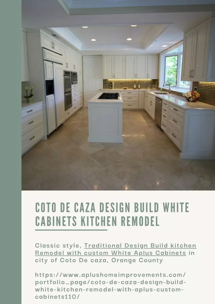 coto de caza design build white cabinets kitchen