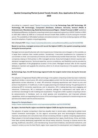 spatial computing market latest trend growth size