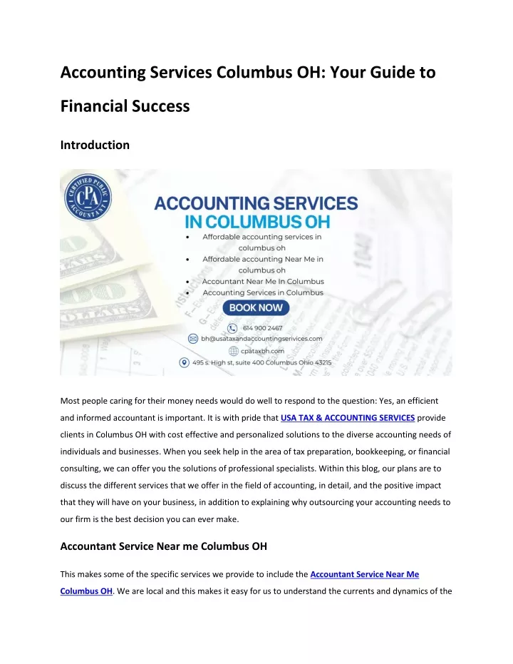 accounting services columbus oh your guide to