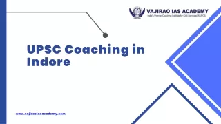 UPSC Coaching in Indore - Vajirao IAS Academy