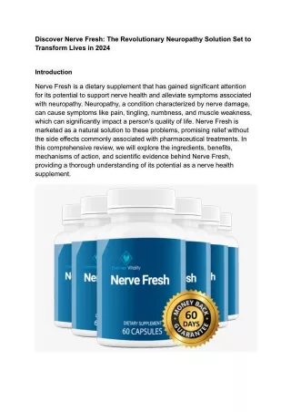 discover nerve fresh the revolutionary neuropathy