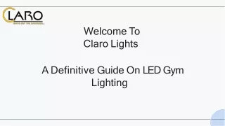 LED Gym Lighting | Claro Lights