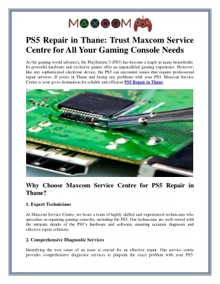 Expert PS5 Repair in Thane