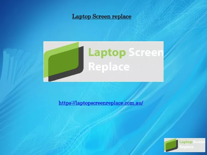 laptop screen replace