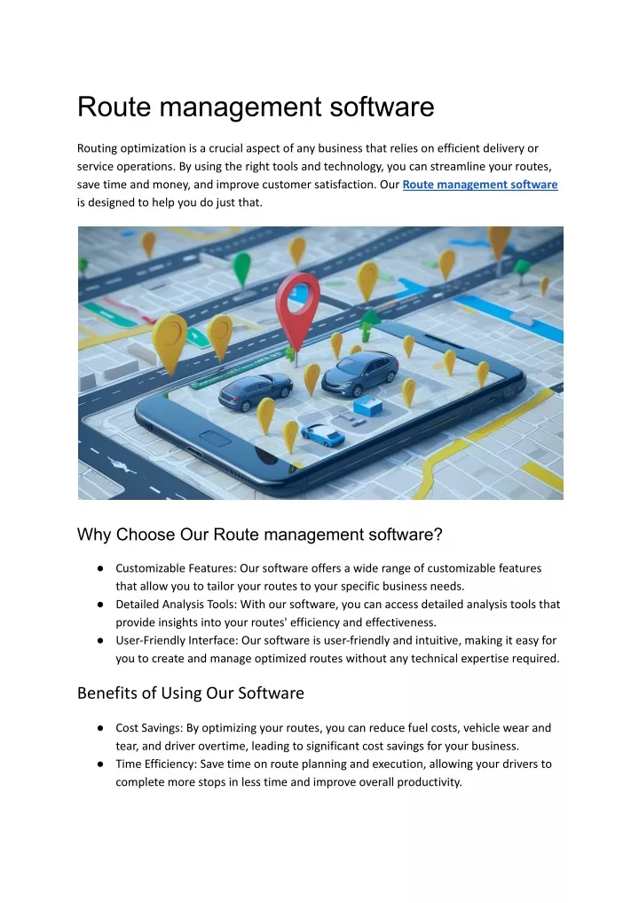 route management software