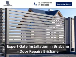 Expert Gate Installation in Brisbane - Door Repairs Brisbane