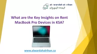 what are the key insights on rent macbook pro devices in ksa