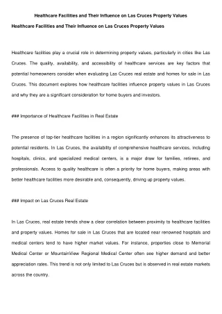 Healthcare_Facilities_Influence_Las_Cruces_Property_Values
