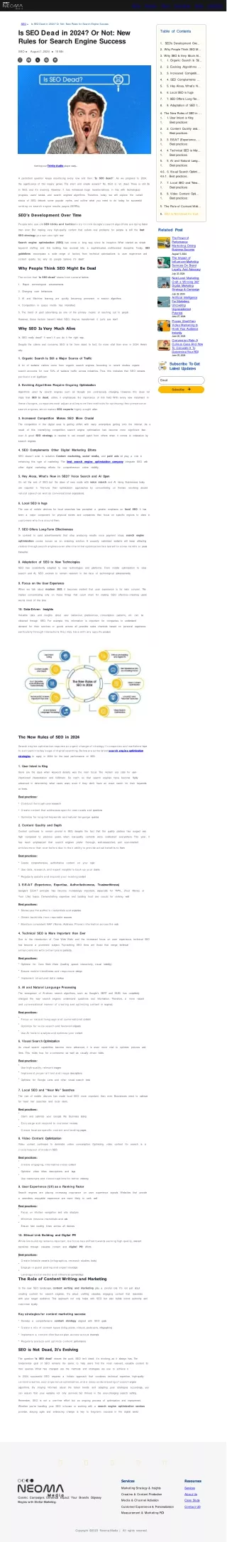 Is SEO Dead No, SEO Isn't Dead; It's Evolving. Uncover The Truth